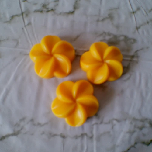 3 Fondants cire d'olive - Fleurs -
