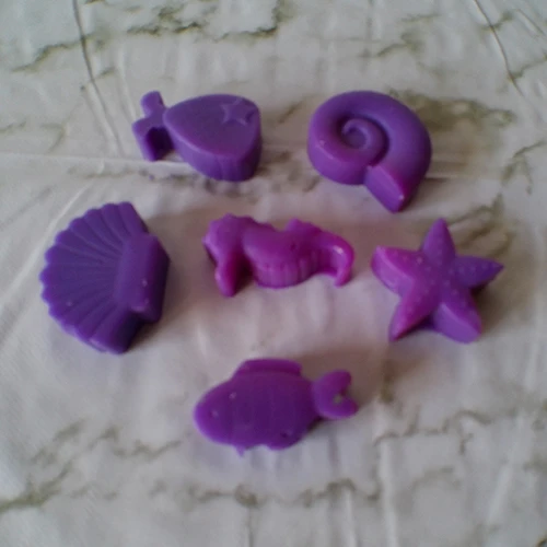 6  Fondants cire d'olive - Fruits de mer -