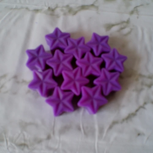 12 Fondants cire d'olive - Etoiles -